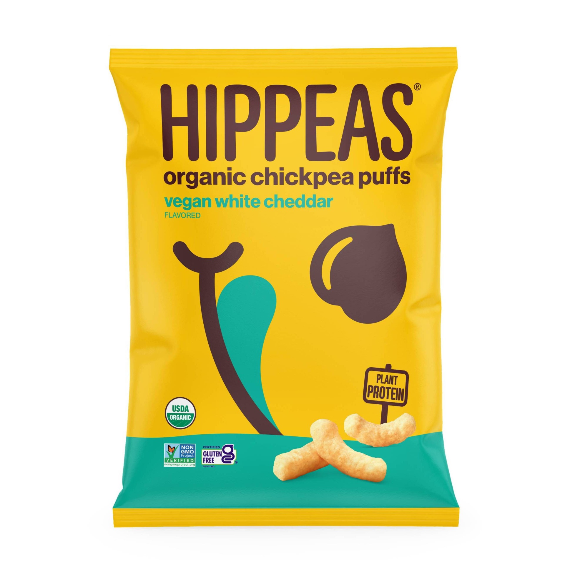 slide 1 of 3, Hippeas Vegan White Cheddar Organic Chickpea Puffs - 4oz, 4 oz