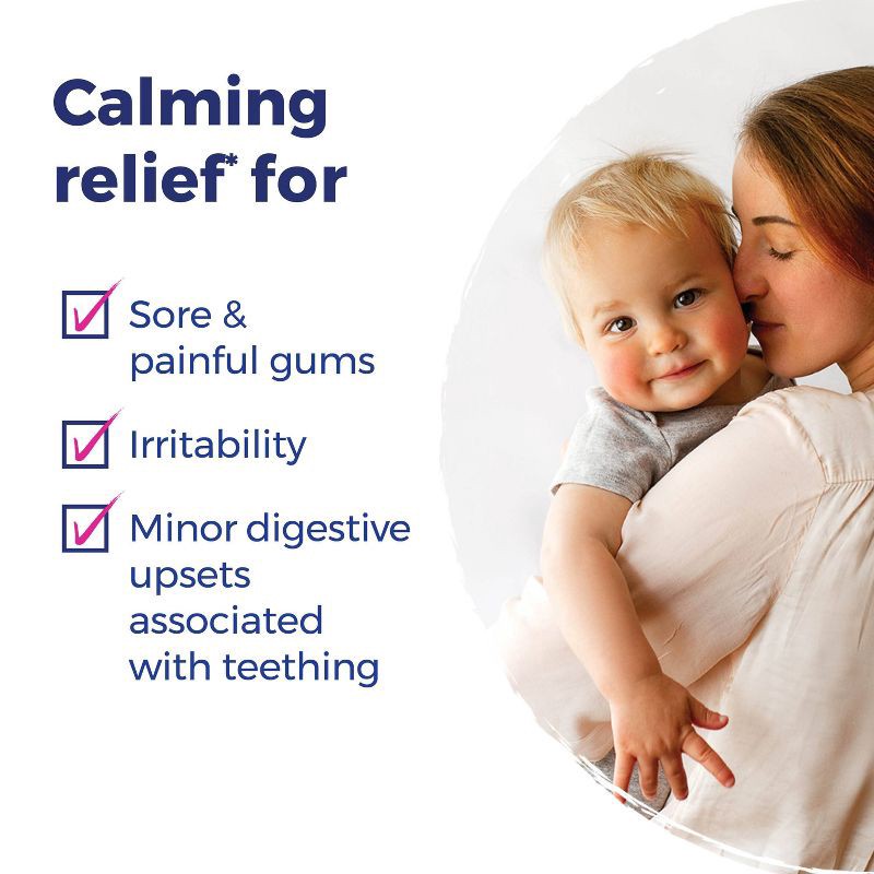slide 7 of 10, Boiron Camilia Teething Drops for Daytime and Nighttime Relief of Painful or Swollen Gums and Irritability in Babies - 30ct, 30 ct
