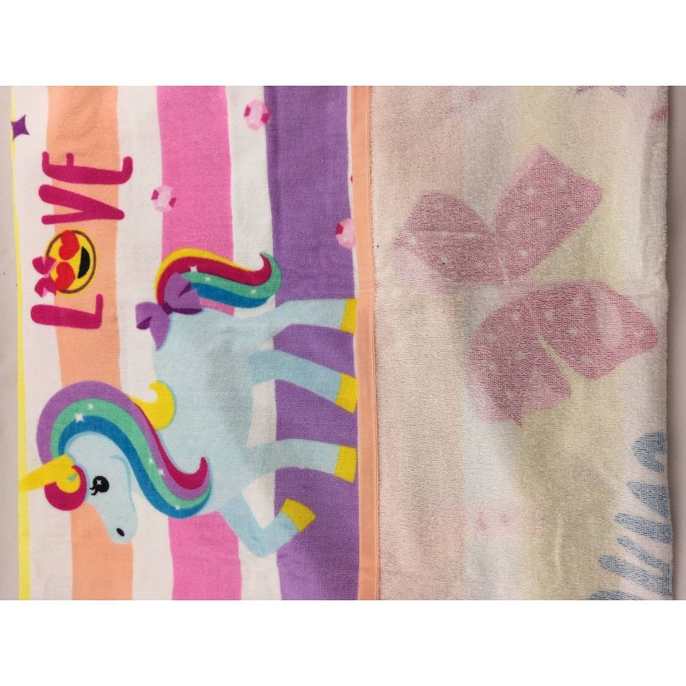 slide 3 of 3, Peace Love Beach Towel Pink - JoJo Siwa, 1 ct