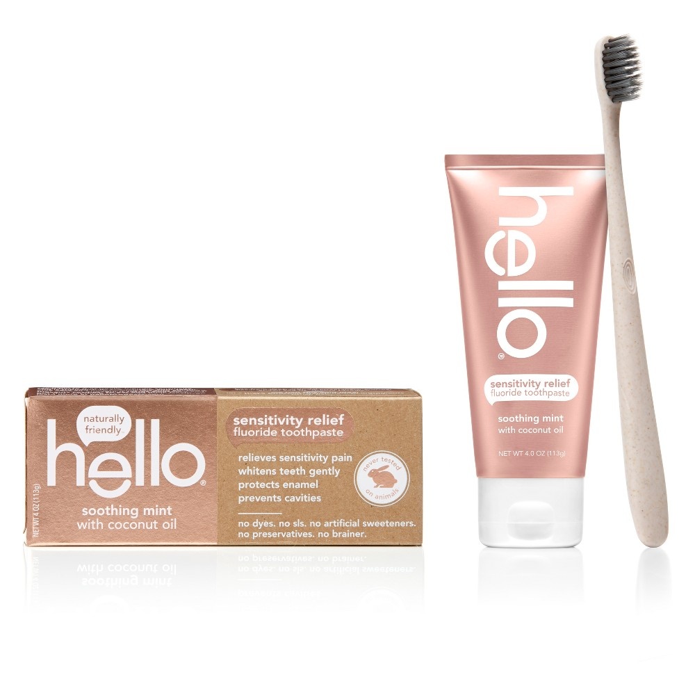 Hello Sensitivity Relief Soothing Mint Fluoride Toothpaste 4 oz Shipt