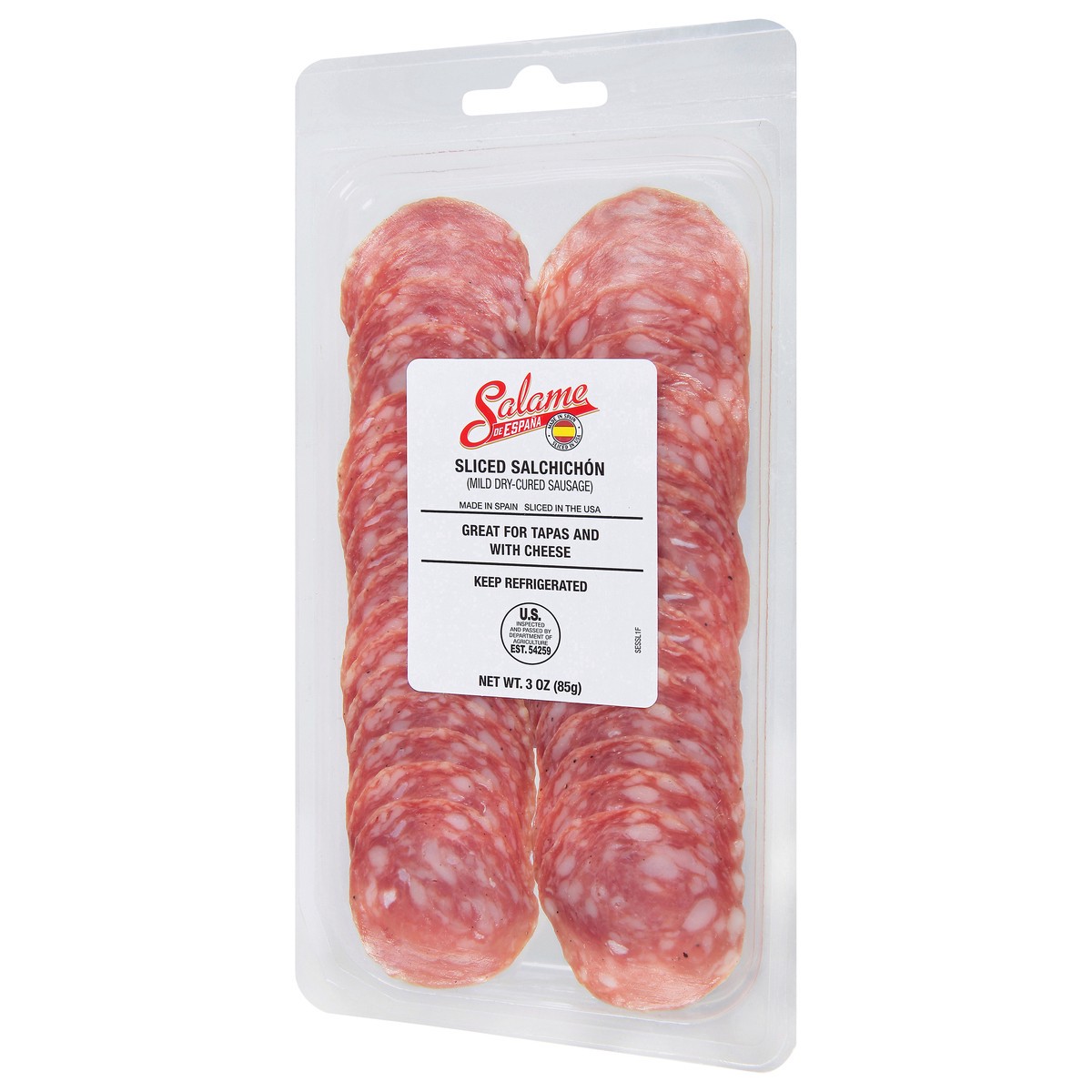 slide 10 of 12, Salame de Espana Sliced Mild Dry-Cured Sausage 3 oz, 3 oz
