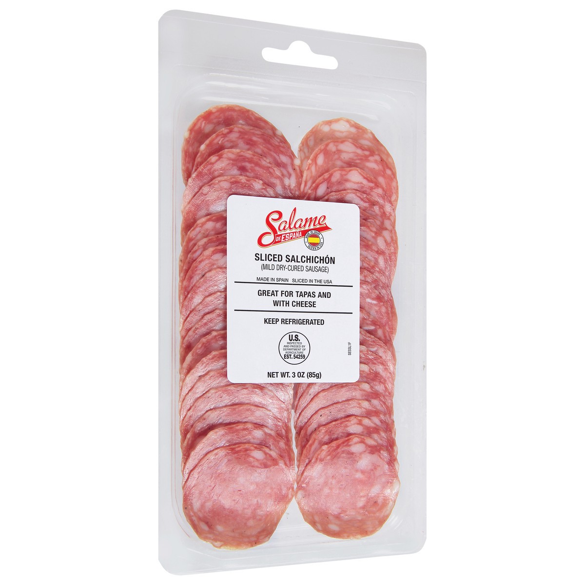slide 3 of 12, Salame de Espana Sliced Mild Dry-Cured Sausage 3 oz, 3 oz