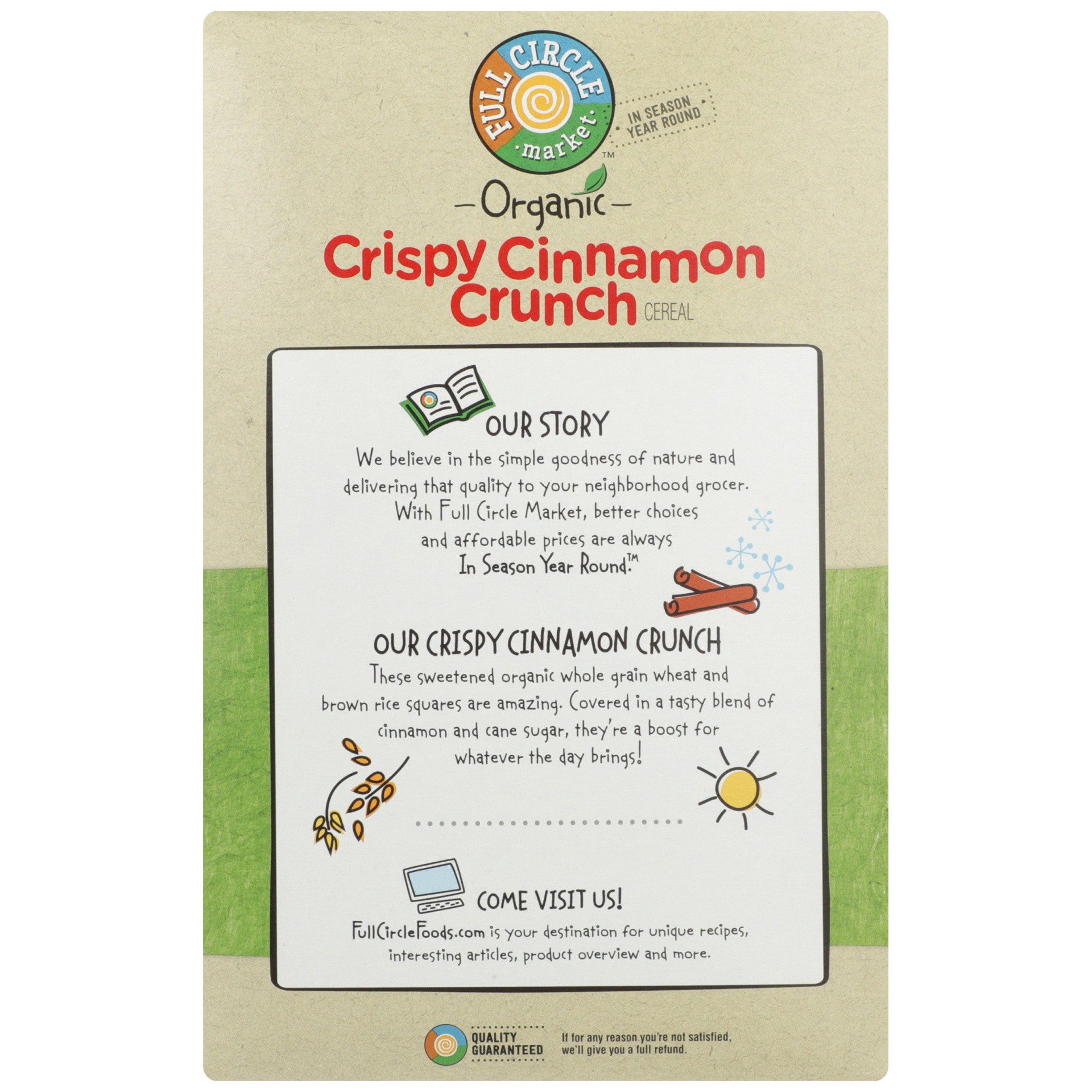 slide 4 of 6, Full Circle Market Crispy Cinnamon Crunch Cereal, 10 oz