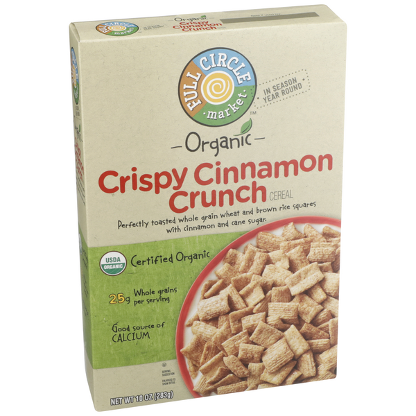 slide 1 of 6, Full Circle Market Crispy Cinnamon Crunch Cereal, 10 oz