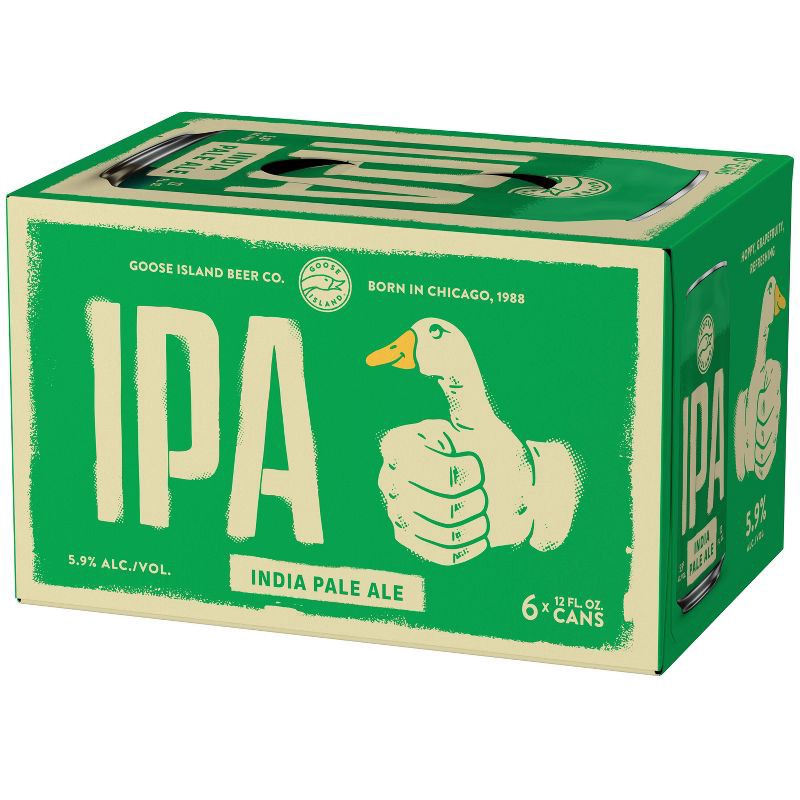 slide 10 of 10, Goose Island Beer Co. Goose Island IPA Beer - 6pk/12 fl oz Cans, 6 ct; 12 fl oz