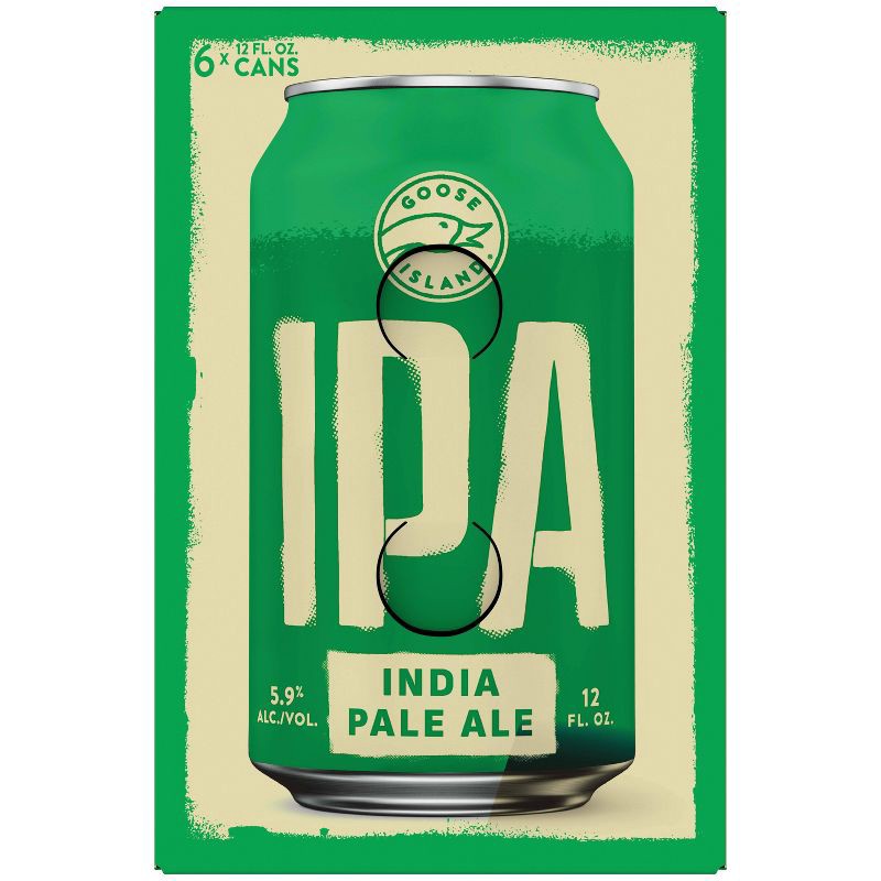 slide 4 of 10, Goose Island Beer Co. Goose Island IPA Beer - 6pk/12 fl oz Cans, 6 ct; 12 fl oz