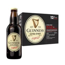 Guinness Extra Stout Bold Bittersweet Beer - 12pk/11.2 fl oz Bottles