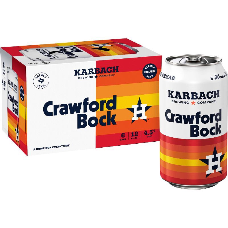 slide 1 of 10, Karbach Brewing Co. Karbach Crawford Bock Beer - 6pk/12 fl oz Cans, 6 ct; 12 fl oz