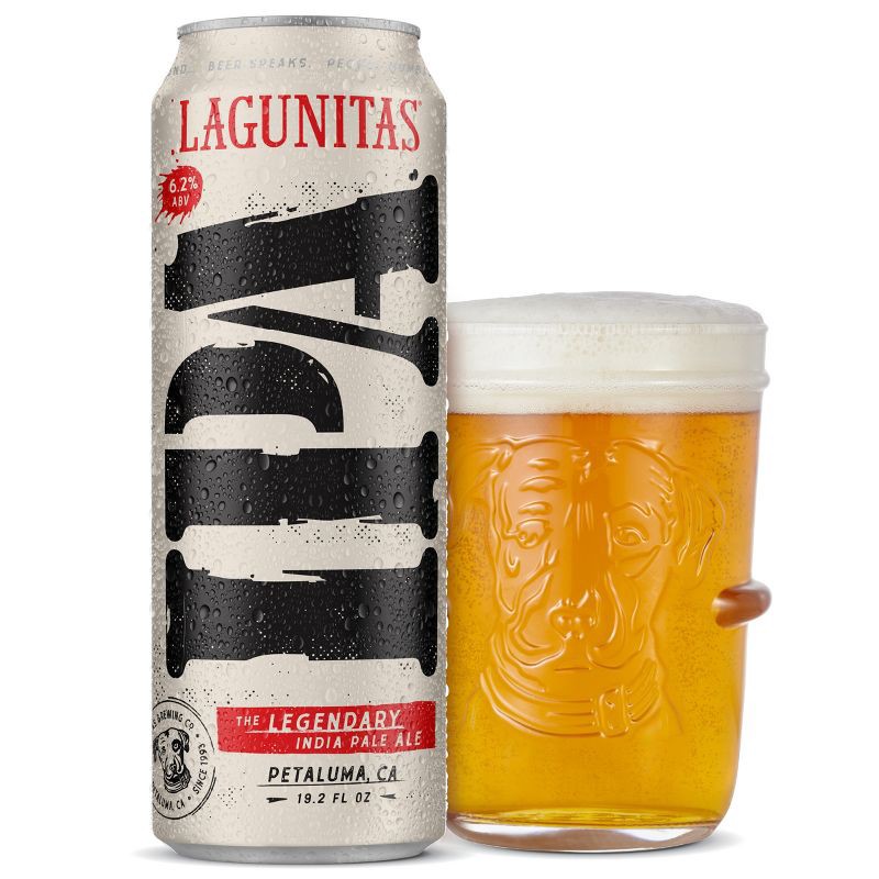 slide 2 of 3, Lagunitas IPA Beer - 19.2 fl oz Can, 19.2 fl oz