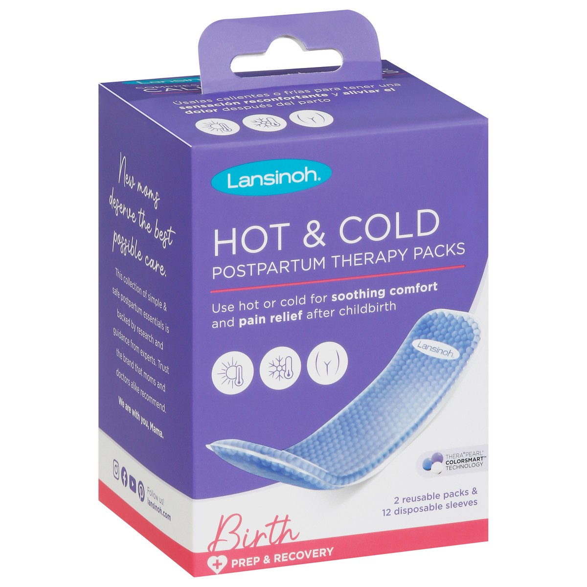 Lansinoh Hot & Cold Postpartum Therapy Packs 2 ct Shipt
