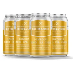 Hutton & Smith Brewing Company Hutton & Smith Igneous IPA Beer - 6pk/12 fl oz Cans
