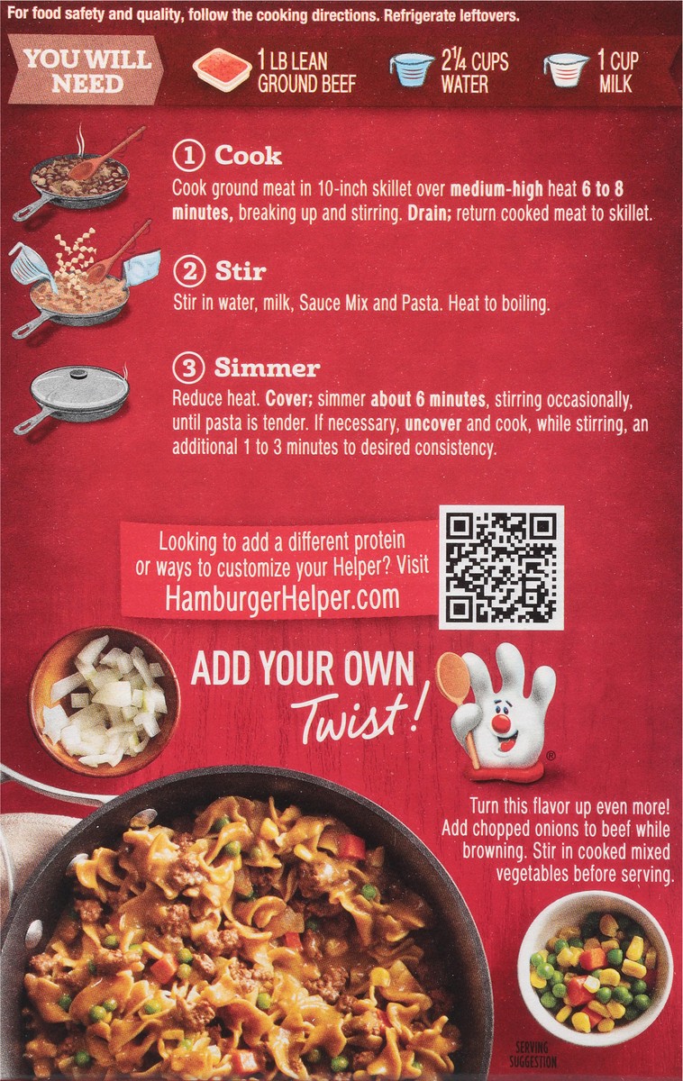 slide 5 of 12, Hamburger Helper Rich Savory Sauce Beef Pasta 5.9 oz, 5.9 oz