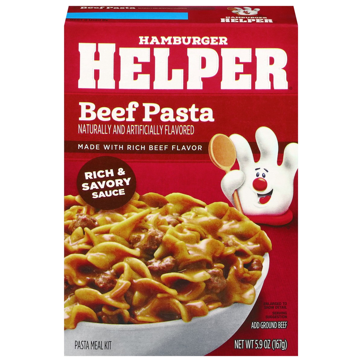 slide 1 of 12, Hamburger Helper Rich Savory Sauce Beef Pasta 5.9 oz, 5.9 oz
