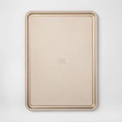 16"x22" Mega Cookie Sheet Gold Warp Resistant Textured Steel - Made By Design
