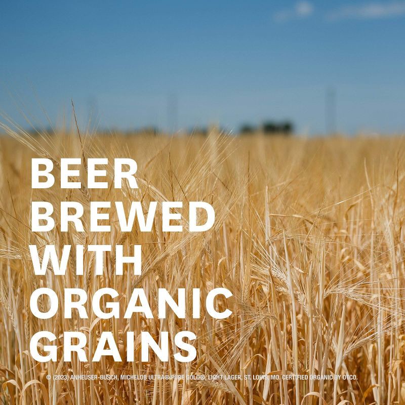 slide 3 of 10, Michelob ULTRA Pure Gold Organic American Lager Beer - 12pk/12 fl oz Cans, 12 ct; 12 fl oz