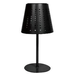 ROOM & RETREAT Metal Solar Led Table Lamp-Black