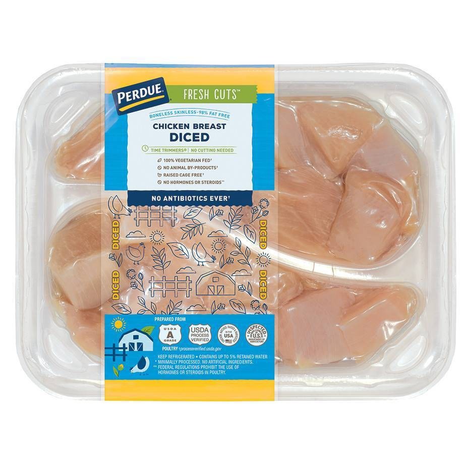 Perdue Diced Chicken Breast per lb Shipt