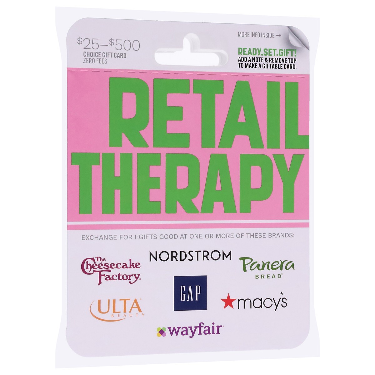 slide 4 of 11, Retail Therapy $25 - $500 Choice Gift Card 10 ea, 1 ct