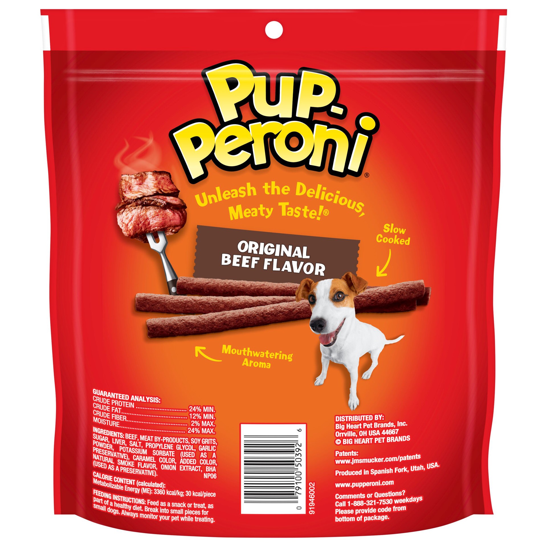 slide 7 of 8, Pup-Peroni Original Beef Flavor Dog Treats, 10oz Bag, 10 oz