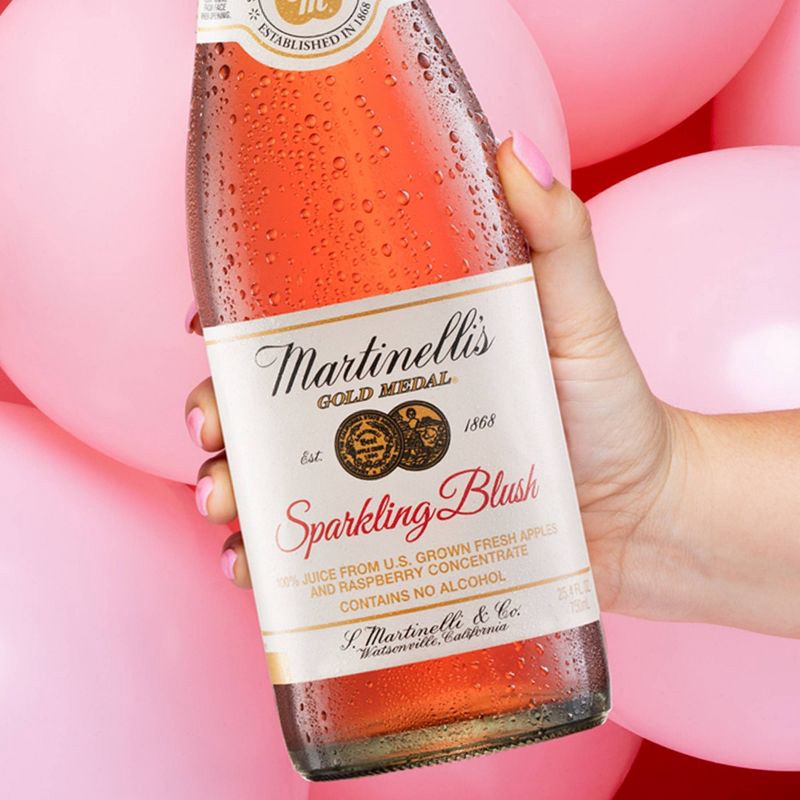 slide 4 of 6, Martinelli's Sparkling Blush 100% Juice - 25.4 fl oz Bottle, 25.4 fl oz