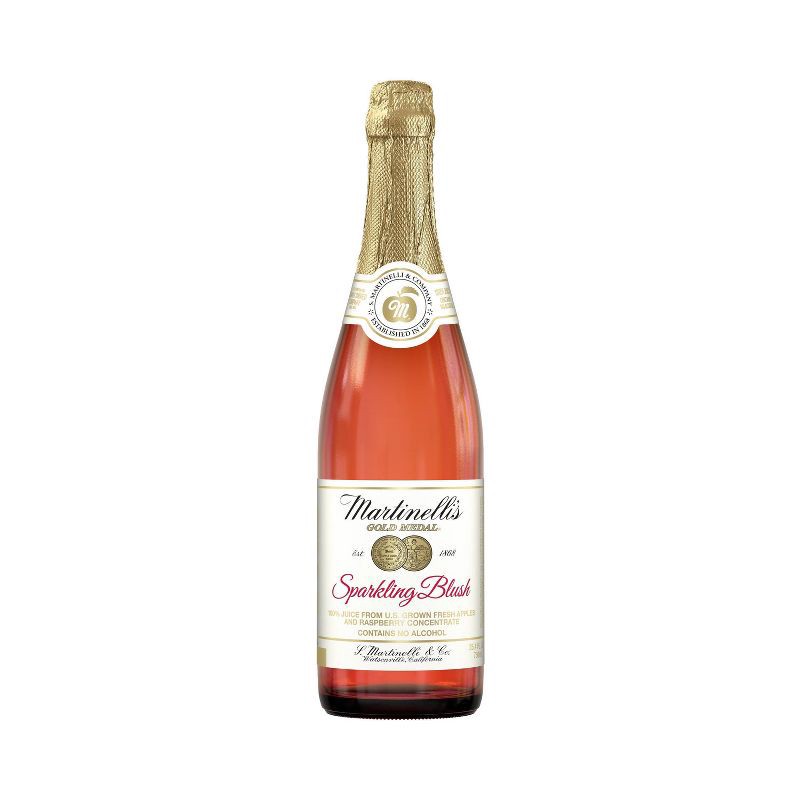 slide 1 of 6, Martinelli's Sparkling Blush 100% Juice - 25.4 fl oz Bottle, 25.4 fl oz