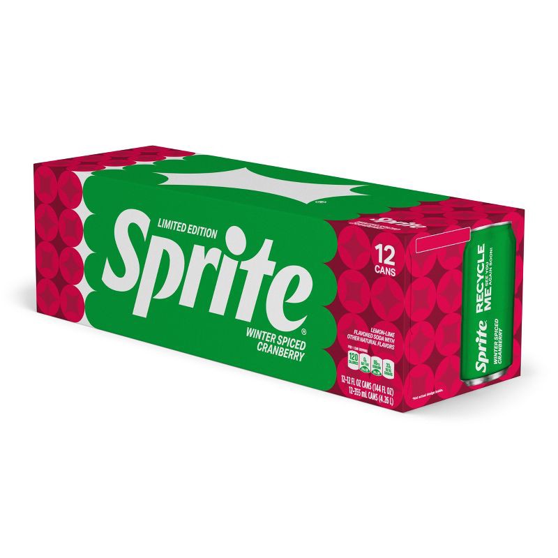 slide 5 of 7, Sprite Winter Spice Cranberry - 12pk/12 fl oz Cans, 12 ct; 12 fl oz