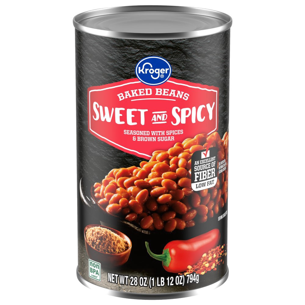 slide 6 of 6, Kroger Sweet And Spicy Baked Beans - 28 oz, 28 oz