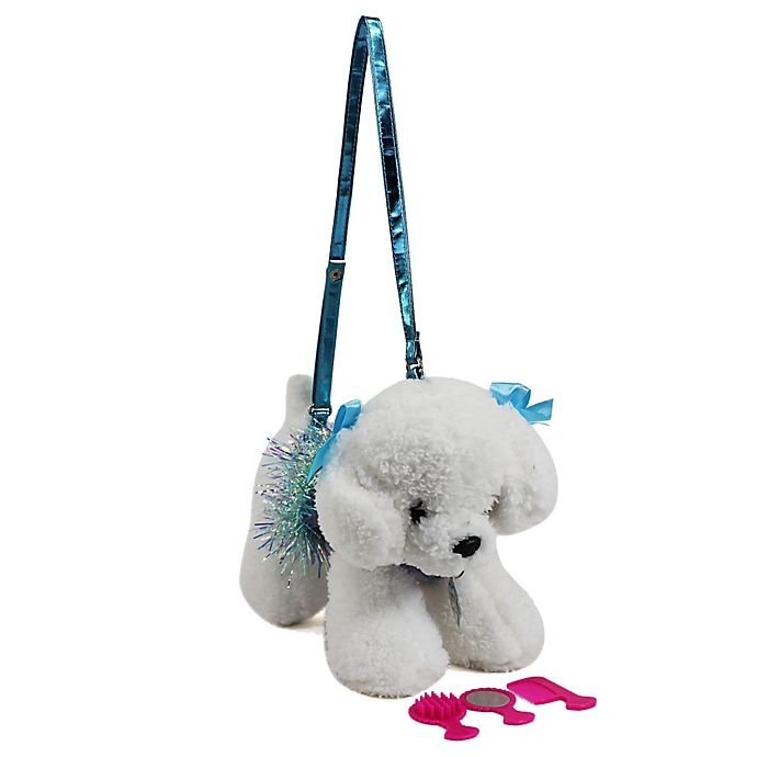 slide 1 of 4, Poochie and Co Bichon with Rainbow Disco Dots and Tinsel TUTU, 1 ct