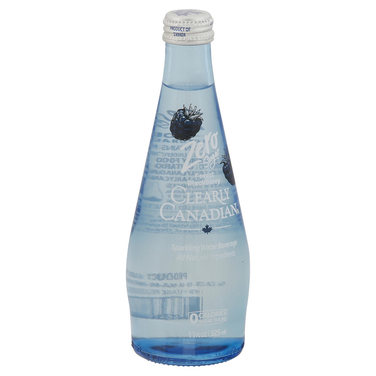 slide 6 of 9, Clearly Canadian Zero Sugar Forest Blackberry Water Beverage 11 Fl Oz Bottle, 11 oz