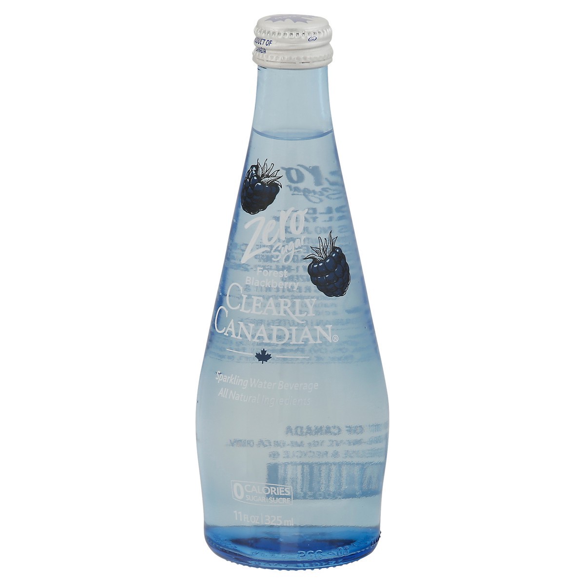 slide 3 of 9, Clearly Canadian Zero Sugar Forest Blackberry Water Beverage 11 Fl Oz Bottle, 11 oz