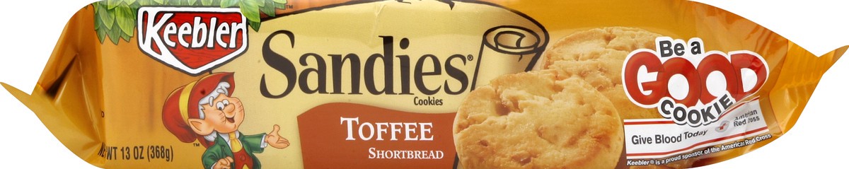 slide 4 of 6, Keebler Sandies Toffee Shortbread Cookies, 13 oz