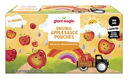 Giant Eagle Regular Applesauce, 12 Ct, 3.17 oz Each