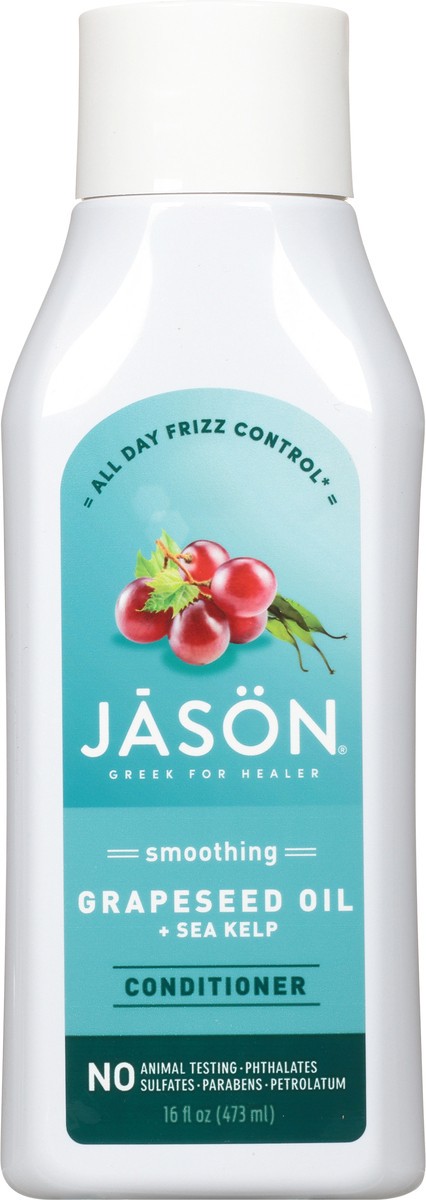 slide 1 of 1, Jason Smoothing Grapeseed Oil + Sea Kelp Conditioner 16 fl oz, 16 fl oz