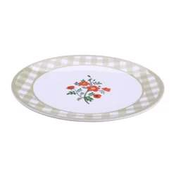 Meijer Corporate Seasonal Melamine Salad Plate, 8.5 in, Green