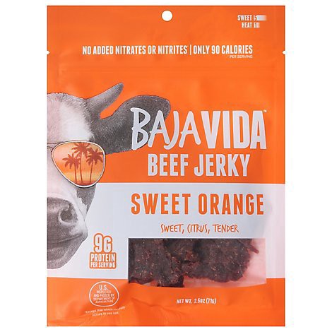 slide 1 of 1, Baja Jerky Sweet Orange Beef Jerky - 2.5 Oz, 2.5 oz