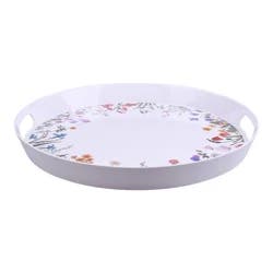 Meijer Corporate Seasonal Meijer Melamine Handled Tray, 15 in, Floral