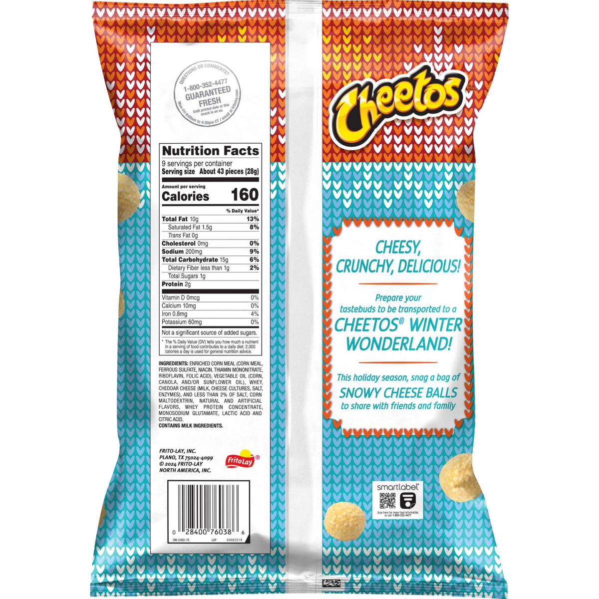 slide 5 of 13, Cheetos Cheese Flavored Snacks Cheese Balls White Cheddar Flavored 9 Oz, 9 oz