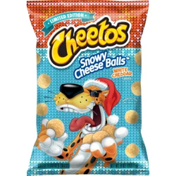 Cheetos Cheese Flavored Snacks Cheese Balls White Cheddar Flavored 9 Oz