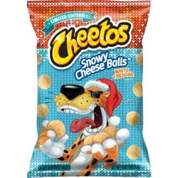 Cheetos Cheese Flavored Snacks Cheese Balls White Cheddar Flavored 9 Oz
