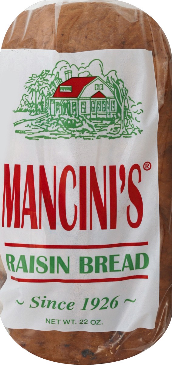 slide 4 of 5, Mancinis Raisin Bread 22 oz, 22 oz