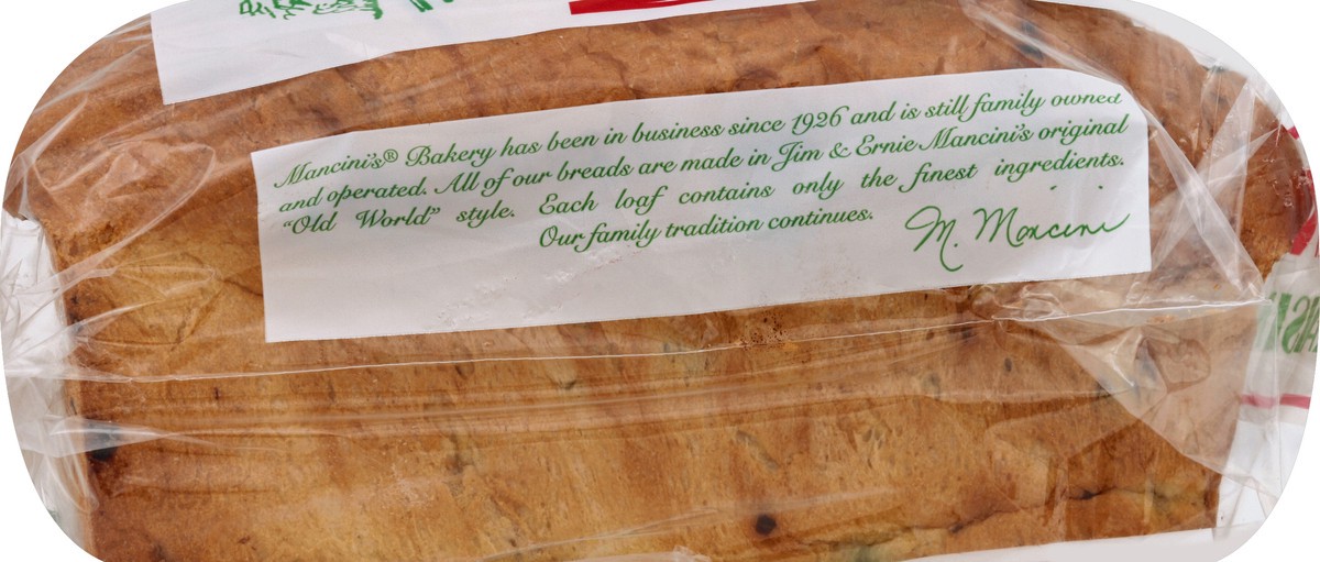 slide 2 of 5, Mancinis Raisin Bread 22 oz, 22 oz