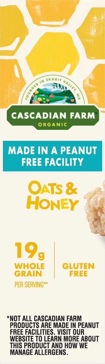 slide 9 of 9, Cascadian Farm Organic Granola Bar, Oats and Honey, 5 Bars, 6 oz, 5 ct