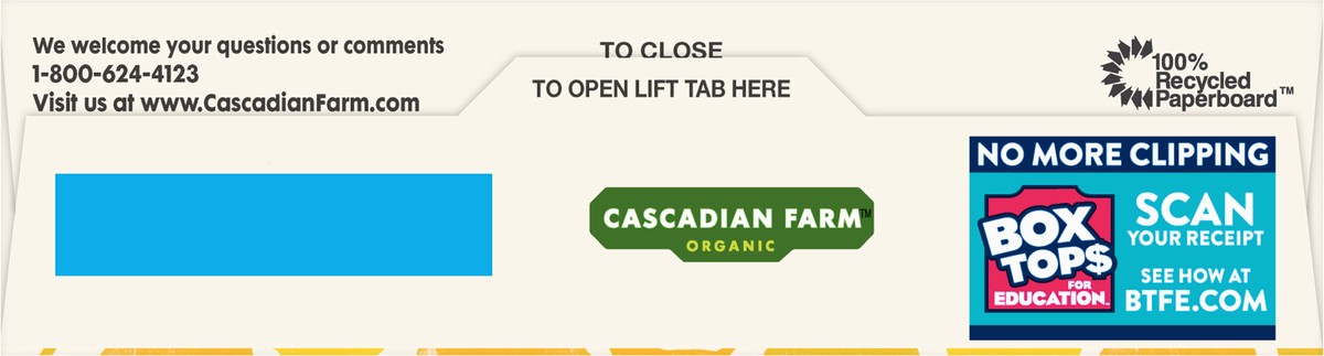 slide 4 of 9, Cascadian Farm Organic Granola Bar, Oats and Honey, 5 Bars, 6 oz, 5 ct