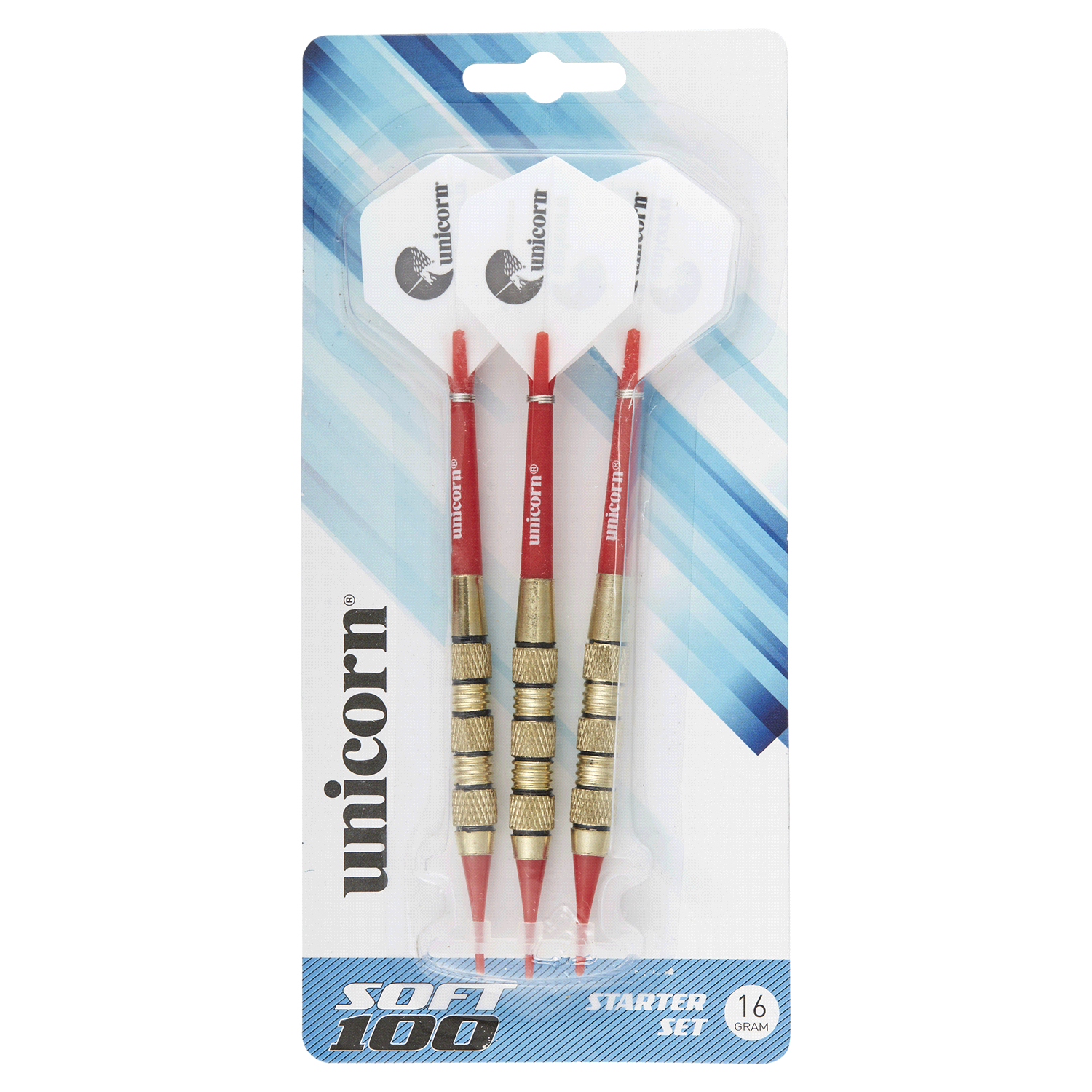 slide 1 of 2, Unicorn Soft 100 Dart Set, 1 ct