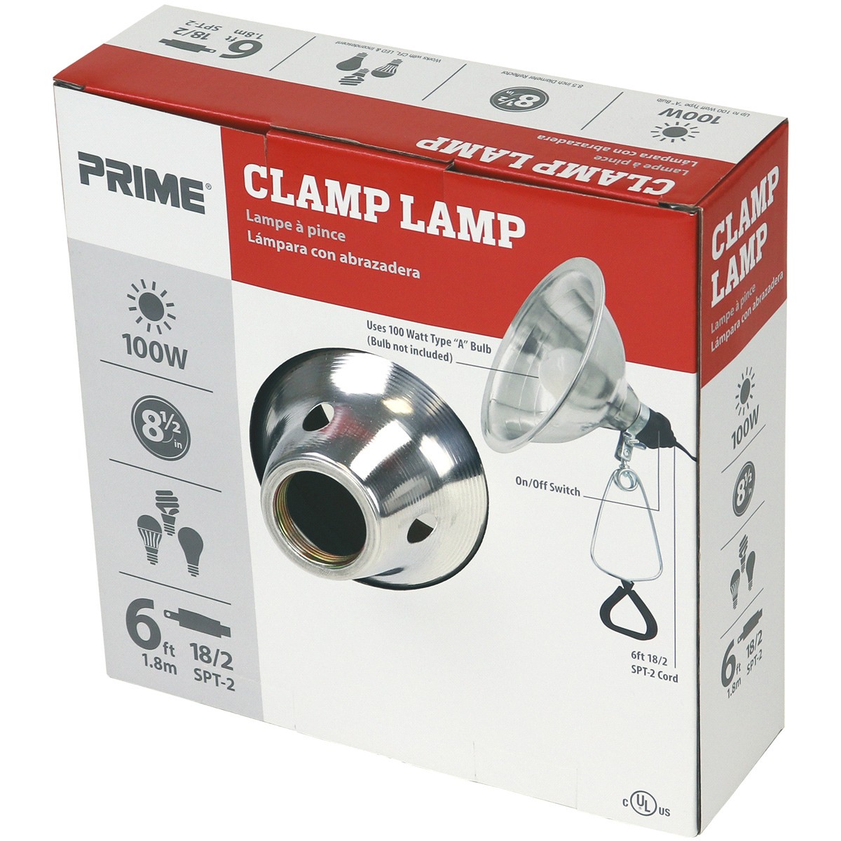 slide 2 of 5, CL050506 - Clamp Lamp, 1 ct