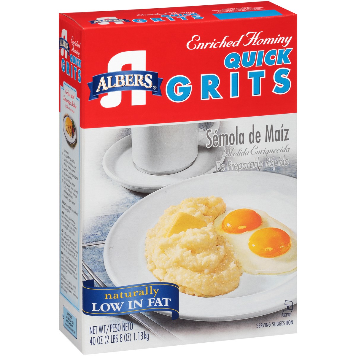 slide 8 of 9, Albers Grits, 40 oz