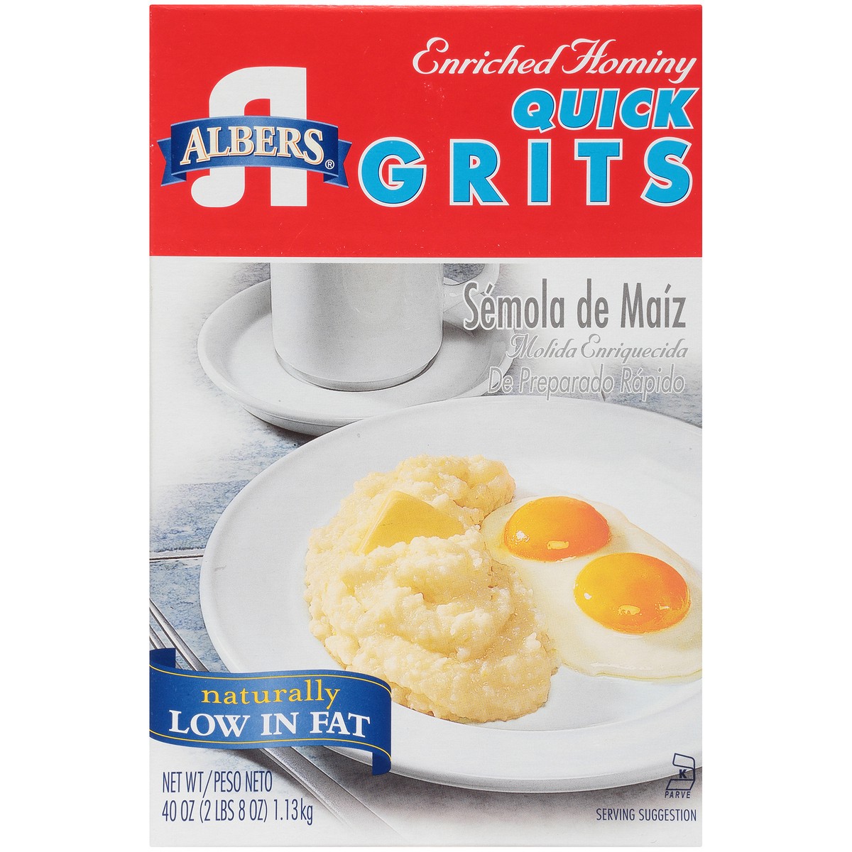 slide 7 of 9, Albers Grits, 40 oz