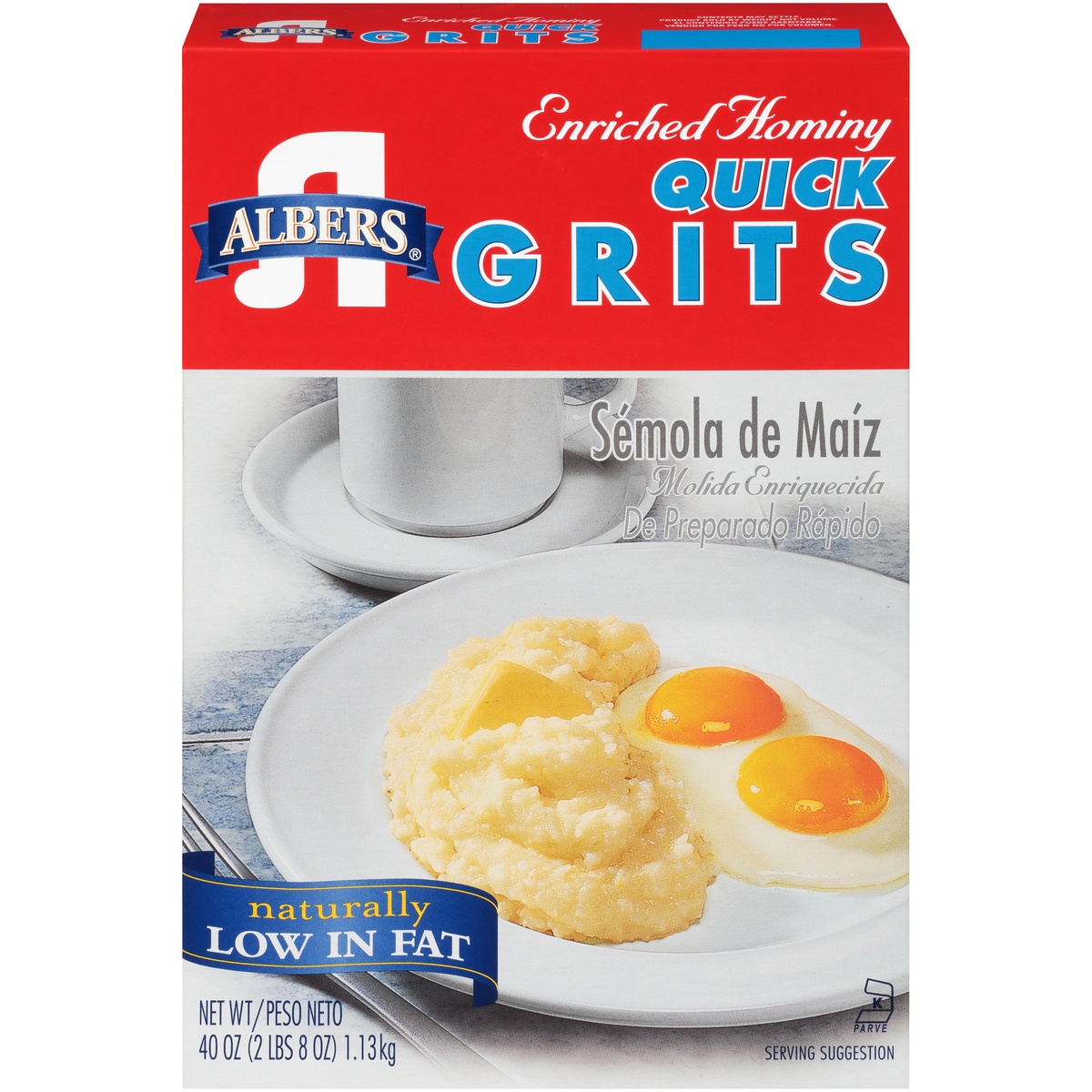 slide 1 of 1, Albers Enriched Hominy Quick Grits, 40 oz