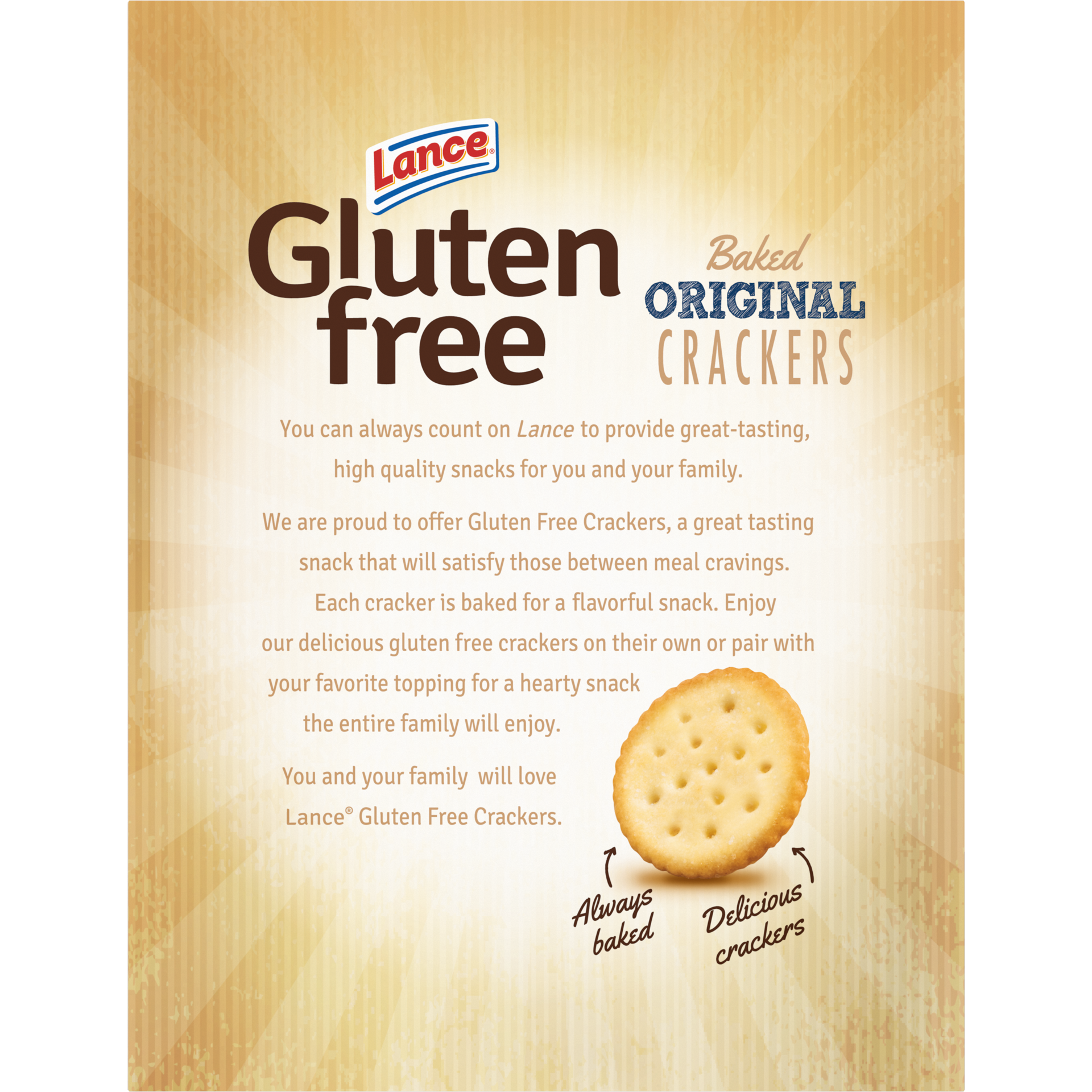 slide 5 of 5, Lance Gluten Free Original Crackers, 5 oz