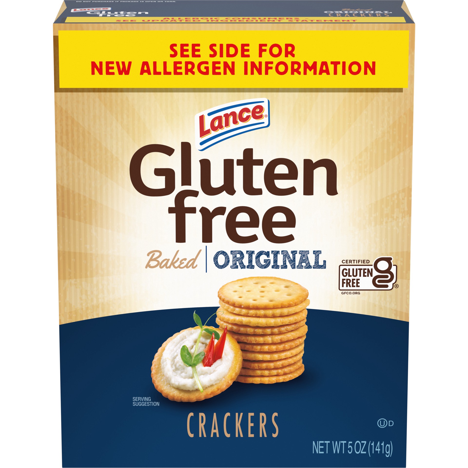 slide 1 of 5, Lance Gluten Free Original Crackers, 5.000 oz